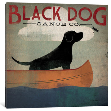 "Black Dog Canoe Co. II Gallery" by Ryan Fowler, 18x18x1.5"