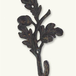 Acorn And Oak Leaf Wall Hooks - Wall Hooks