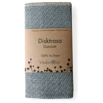 Linen Disktrasa Dishcloth, Lightblue