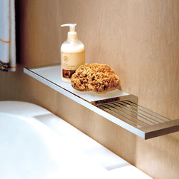 Shower Series Soap Rack with Glass Shelf - Home Decor