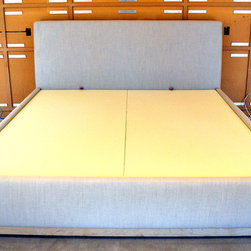 Custom Designer Fabric Platform Bed - Platform Beds