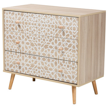 Blanche Two-Tone 3-Drawer Storage Cabinet