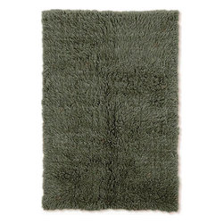 Linon Home Decor - 3A Flokati Olive (Green) 6 ft. x 9 ft. Area Rug - Rugs