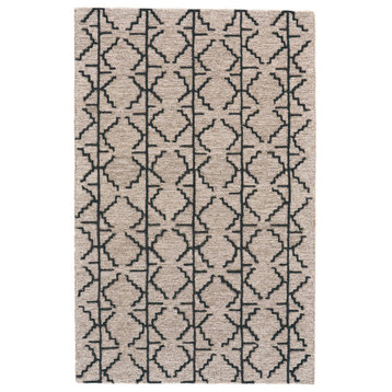 Weave & Wander Fadden Rug, Charcoal/Gray, 2'6"x8'