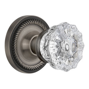 Rope Rosette Passage Chateau Door Knob Antique Brass Traditional Doorknobs By Nostalgic Warehouse