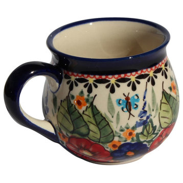 Polish Pottery Mug 12 oz., Pattern Number: 149ar