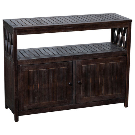 DTY Outdoor Living Longs Peak Eucalyptus Sideboard, Espresso