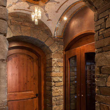 Wine Room Vaulted Ceiling