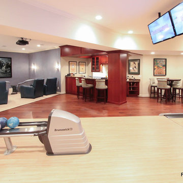 Basement Bowling Alley in Northern Virginia