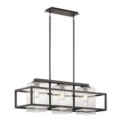 Kichler Wright 3 Light 36" Outdoor Chandelier - Chandeliers