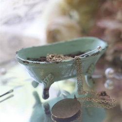 Clawfoot Tub Trinket Dish - Jewelry Boxes And Organizers
