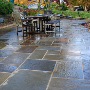Variegated Bluestone Patio in Stratford Hills - Richmond, Va.