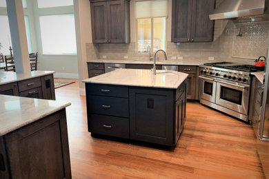 Example of a transitional kitchen design in Other