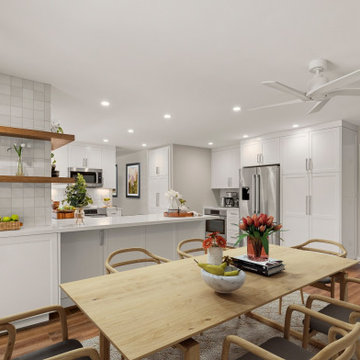 A Symphony in White: Quartz and Elegance in a San Jose Remodel