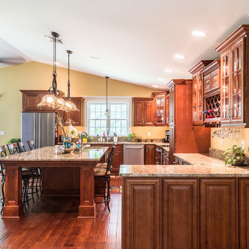 African Rainbow Granite Kitchen