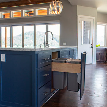 Contemporary Painted Shaker Kitchen and Pantry