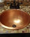 Born 16" Dual Mount Handmade Copper Bathroom Sink, Naked Finish