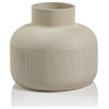 Declan Ivory Porcelain Vase, 8.5"
