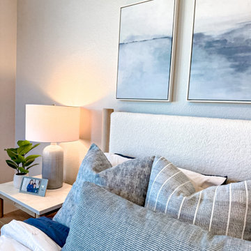 Guest Bedroom Redesign | Modern Textured Coastal Retreat