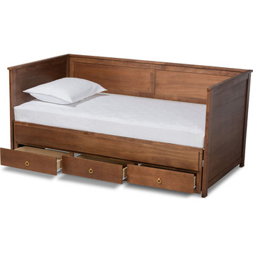 Thomas Expandable Daybed - Walnut, Gold, Twin