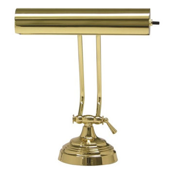 House of Troy Advent AP10-21-61 1 Light Piano/Desk Lamp in Polished Brass