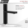 STYLISH Single Handle Modern Bathroom Faucet Sink Faucet, Matte Black Finish