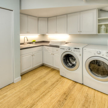 HOUSEWORKS San Francisco 8th Avenue Garage Level Laundry & Guest Suite