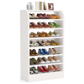 Tribesigns Shoe Rack for Entryway, 8-Tier Tall Shoe Shelf Shoes Rack, White