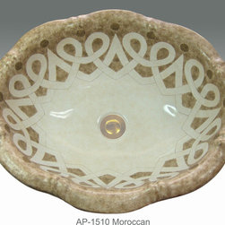 Hand Painted Drop-in Sinks by Atlantis Porcelain Art - Products