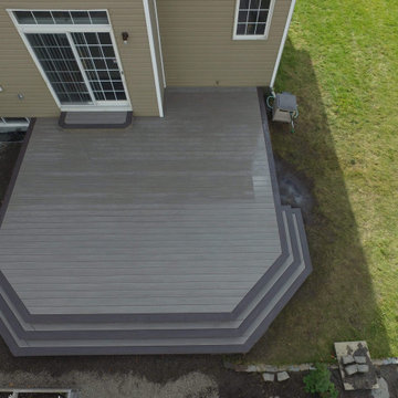 azek Coastline and Dark hickory