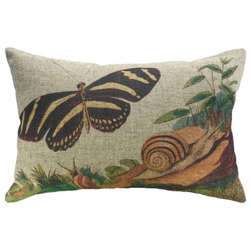 Butterfly Linen Pillow