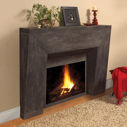 Milano Stone Fireplace Mantel - Indoor Fireplaces