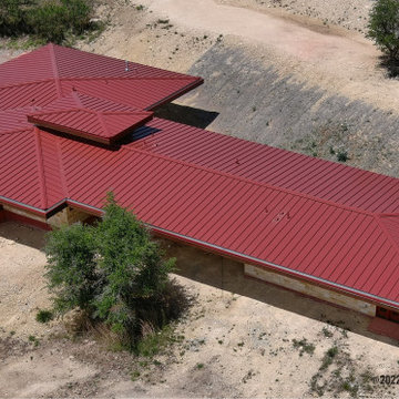 Double Lock Standing Seam in Colonial Red