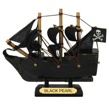 Black Pearl Pirates of the Caribbean Pirate Ship Model 4''