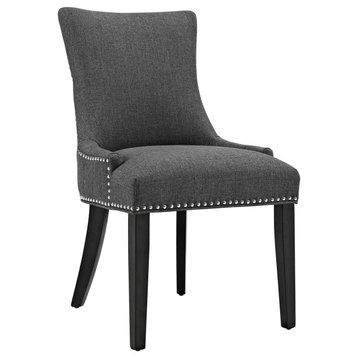 Marquis Upholstered Fabric Dining Chair, Gray