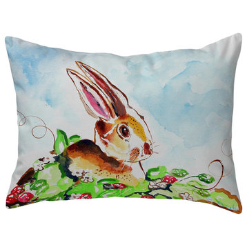 Betsy Drake Jack Rabbit Right No Cord Pillow 16x20