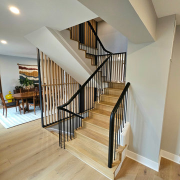 Project #115 | Staircase with Continuous Rail System Without Newels
