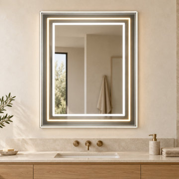 JM-Q11 | Double-outline bevelled LED mirror