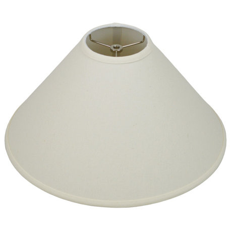 Fenchel Shades, 5"x18"x11" Spider Attachment Empire Lamp Shade, Linen Beige Home
