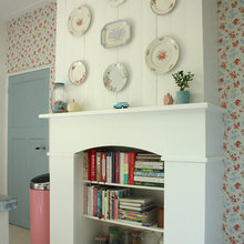 un-used fireplace