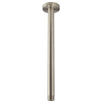 Speakman - 12" Ceiling-Mounted Rain Shower Arm and Flange, Brushed Nickel - The Speakman S-2581-BN Ceiling Mounted Rain Shower Arm and Flange features a clean, overhead design to fit in any modern bathroom. Its extended, 12-inch frame was specifically crafted for our Rain Shower Heads ensuring a drenching, soaking experience. The Rain Shower Arm and Flange is constructed entirely of brass to provide exceptional durability.