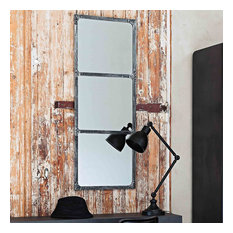 Espejo de metal con efecto oxidado Al. 120 cm CARGO