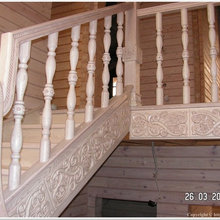 wooden stairs