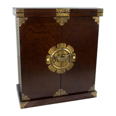 Locked Liquor Cabinet Ideas Houzz Oriental Furniture Korean Antique Style Liquor Cabinet Wine Bar And Cabinets