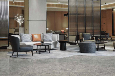 Inspiration for a modern living room remodel in Other