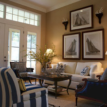 Dining Rm with Blue and White china