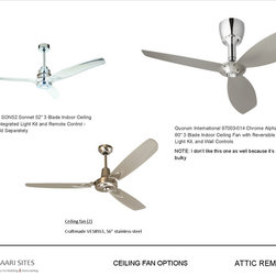 Attic Remodel - Ceiling Fans