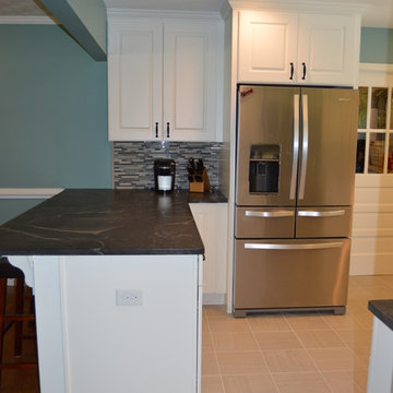 Kitchen Remodel with White Maple Cabinets & Granite Tops