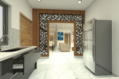 Inspiration for a zen home design remodel in Bengaluru