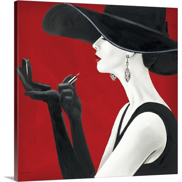 Haute Chapeau Rouge II Wrapped Canvas Art Print, 24"x24"x1.5"